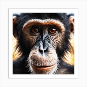 Chimpanzee Portrait 9 Art Print