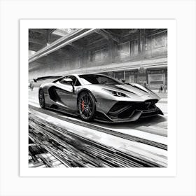 Lamborghini 193 Art Print