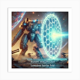 Radiant Shieldwalker Luminous Barrier Art Print