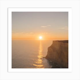 Sunset At Great Cliffs - Sunset Stock Videos & Royalty-Free Footage Art Print