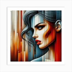 Portrait of a woman 9 Art Print