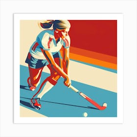 Field Hockey 4 Art Print