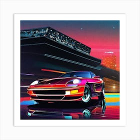 '80s Sports Car' Art Print