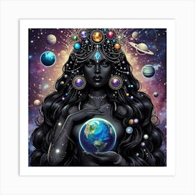 Saturn Goddess Art Print