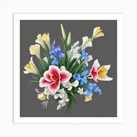 Bouquet Of Flowers 13 Art Print