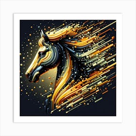 Creative Horse Beauty Illustration Nr 91 Art Print