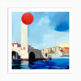 Red Ball Art Print