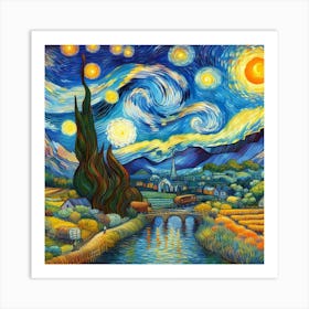 Van Gogh style, Harmony Art Print