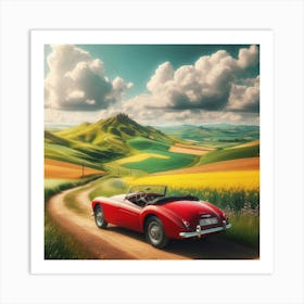 Tuscany Road Art Print