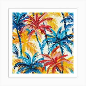 Tropical Palm Trees 2 Art Print