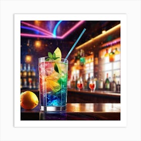 Bar Cocktail Art Print