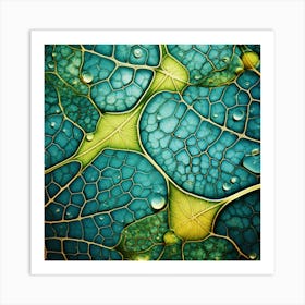 Microscopical Structure Of Leaf Cells 1 Art Print