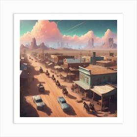 Western Town 8 Art Print