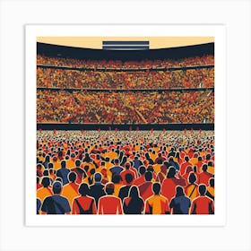 A Stadium Crowd Vector Design Illustration 1718675085 3 Art Print