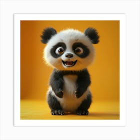 Panda Bear 3d Art Print