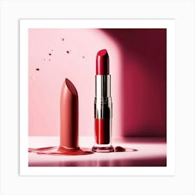 Lipstick And Lipstick Art Print