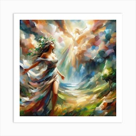 Angel Of The Sky Art Print