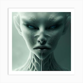 Alien Face Art Print