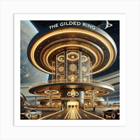 The Exterior Of A Luxurious Futuristic Restaurant Art Print