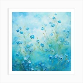 Forget Me Nots 3 Art Print