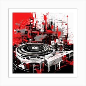 Dj Turntable Canvas Print Art Print