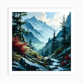 Mountain Stream Art Print