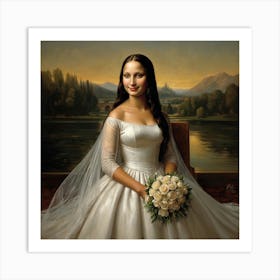 Monalisa wedding Art Print