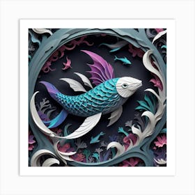 Paper Fish Art Print