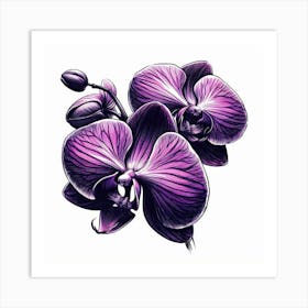 Orchid flower Art Print