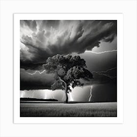 Lightning In The Sky 19 Art Print