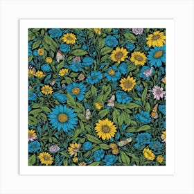 Spring flowers Art Print