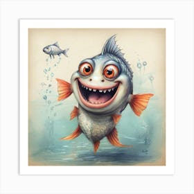 Funny Fish 2 Art Print