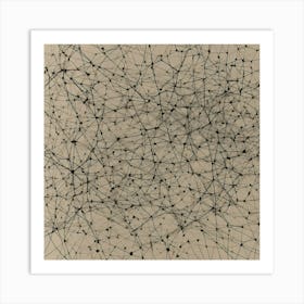 Network Of Dots Art Print