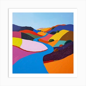 Colourful Abstract Northumberland National Park England 3 Art Print