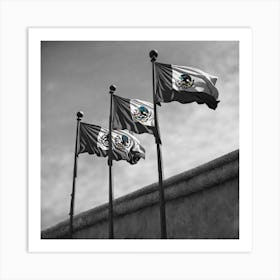 Flags Of Mexico 3 Art Print