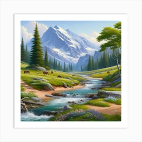 Mountain Stream 8 Art Print