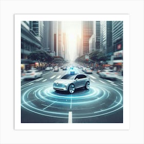 Self - Driving Car 7 Art Print