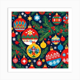 CHRISTMAS DECORATIONS Art Print