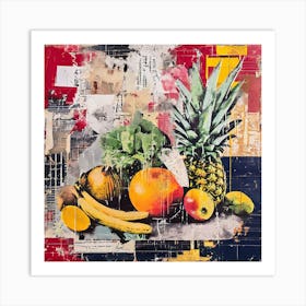 Fruit Collage Art Print