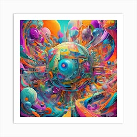 Psychedelic Art Art Print