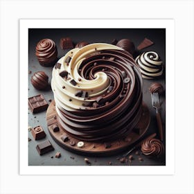 Chocolate Typhoon 1 Art Print