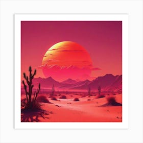 Desert Landscape 2 Art Print