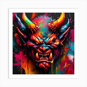 Devil Head 20 Art Print