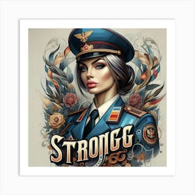 Strong Woman Art Print