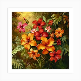 Hibiscus Art 2 Art Print