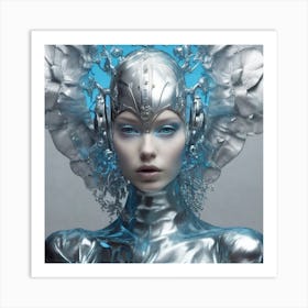 Futuristic Woman 112 Art Print