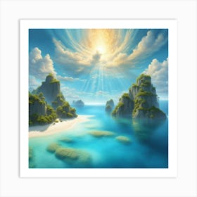 Of A Tropical Island Art Print