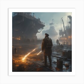 Futuristic City 1 Art Print