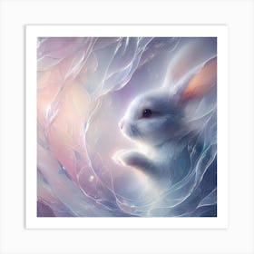 Rabbit In A Cloud Art Print