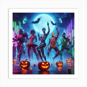 Halloween In Fortnite Art Print